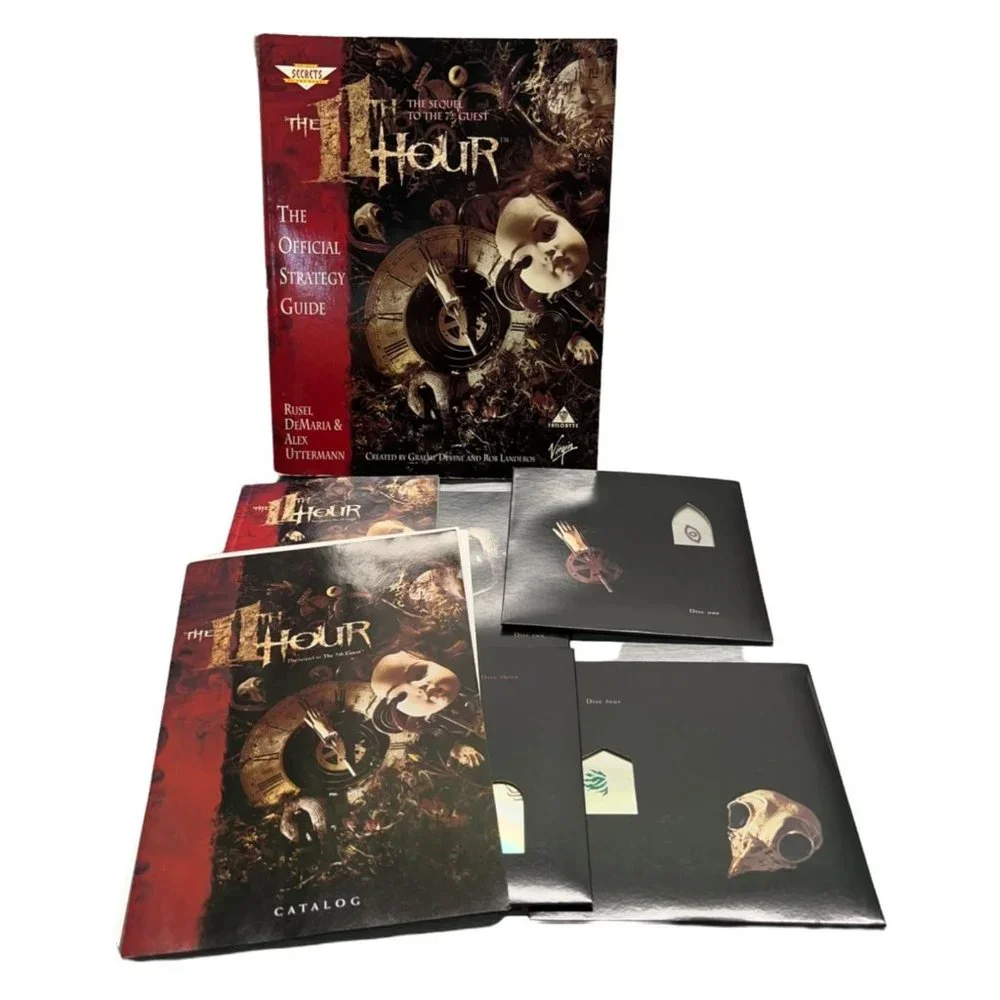 The 11th Hour CD Vintage PC Game and Official Strategy Guide